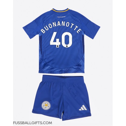 Leicester City Facundo Buonanotte #40 Fußballbekleidung Heimtrikot Kinder 2024-25 Kurzarm (+ kurze hosen)